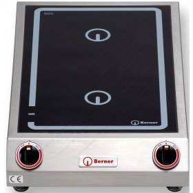 Επαγγελματική Εστία Ιnduction Διπλή 3.5 + 3.5 KW, BI2K7 BERNER Γερμανίας 