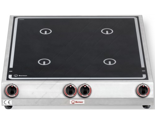 Επαγγελματική Εστία Ιnduction Τετραπλή 4 x 3.5 KW, BI4KT14K BERNER Γερμανίας