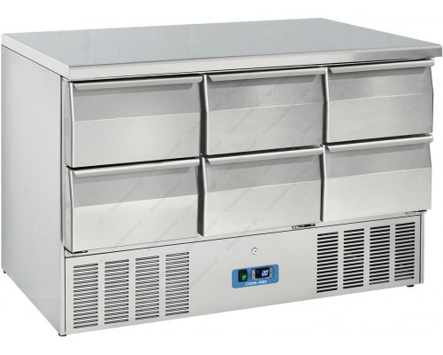 Refrigerated Counter - Cooler 136.5 x 70 cm 6 Drawers GN 1/1 CRD 96A COOLHEAD Italy