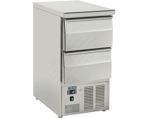 Επαγγελματικό Ψυγείο Πάγκος - Συντήρηση 45 x 70 εκ. 2 Συρτάρια GN 1/1 CRD45A COOLHEAD Ιταλίας