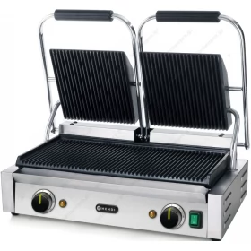 Commercial Contact Grill Double Ribbed 55 x 37 cm HENDI Netherlands