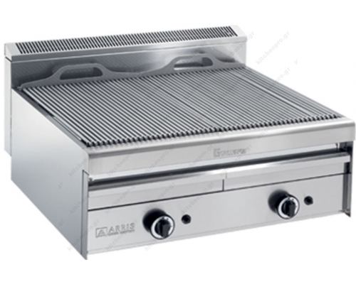 Επαγγελματικό Grill Αερίου Διπλό Nερού 80 x 70 εκ. GV870 Top GRILLVAPOR ARRIS Ιταλίας