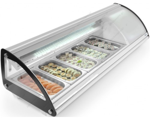 Επιτραπέζια Βιτρίνα Sushi 131 εκ. 5GN1/3 HENDI Ολλανδίας