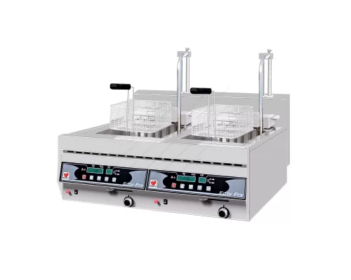 Double Electric Deep Fryer 10+10 Liters with Automatic Basket Lifting FL25 NORTH Greece