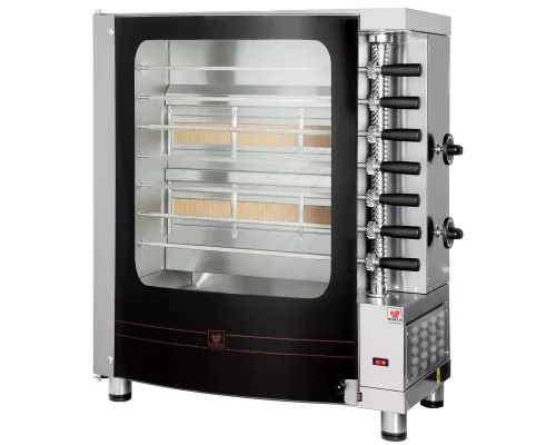 Commercial Gas Rotisserie for 7 Kebabs G7 NORTH Greece