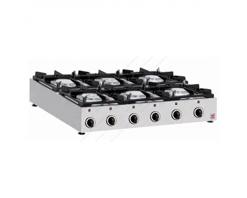 Εστία Επιτραπέζια Εξαπλή GAS E26 NORTH Ελλάδος