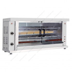 Κοτοπουλιέρα Αερίου με 2 Σούβλες 10 Κοτόπουλα GAS K2 NORTH Ελλάδος