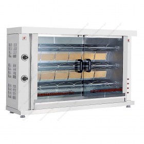 Κοτοπουλιέρα Αερίου με 3 Σούβλες 15 Κοτόπουλα GAS K3 NORTH Ελλάδος