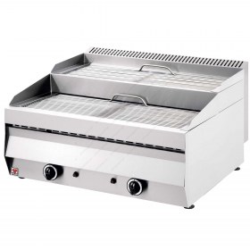 Επαγγελματικό Grill Σουβλακιέρα Διώροφη Αερίου 77x70 εκ. GR 200 NORTH Ελλάδος