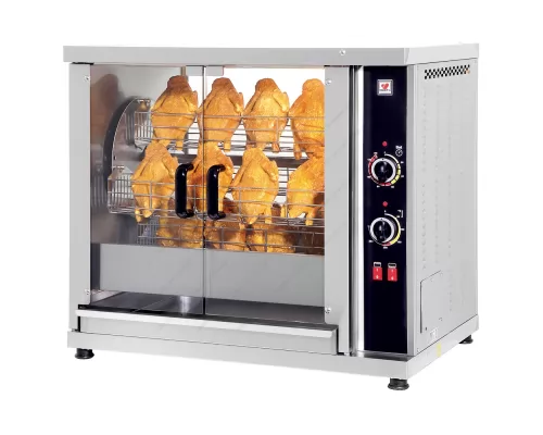 Rotating Electric Chicken Rotisserie HK4 NORTH Greece