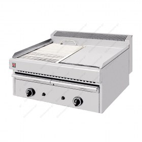 Επαγγελματικό Grill (Γκριλιέρα) Αερίου Διπλό 76.5x63 εκ. Τ25 NORTH Ελλάδος