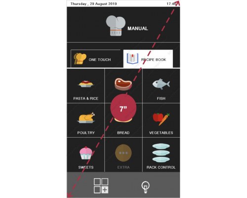 Προγραμματιζόμενος Ηλεκτρικός Φούρνος Ατμού Αέρα (Combi Steamer) 5GN 2/3 MOVAIR MTE523W GIORIK Ιταλίας