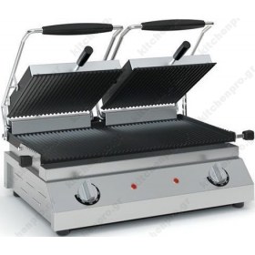 Επαγγελματική Τοστιέρα Διπλή 54 x 41 εκ. Ραβδωτή ή Λεία ECO Τ305 TZETHAN Ελλάδος