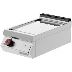 Λείο Ηλεκτρικό Πλατό Ψησίματος Χρωμίου 40x70 εκ FTE71TC DESCO Ιταλίας