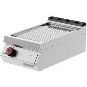 Ραβδωτό Ηλεκτρικό Πλατό Ψησίματος Χρωμίου 40x70 εκ FTE71TD DESCO Ιταλίας