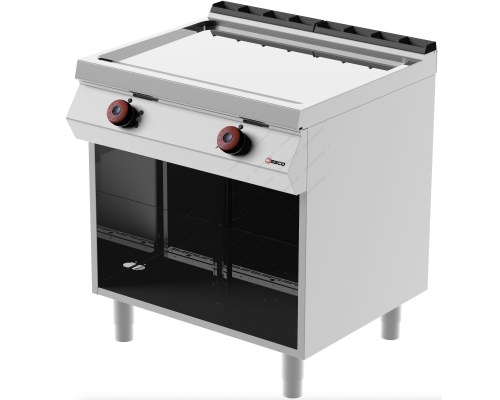 Λείο Ηλεκτρικό Πλατό Ψησίματος Χρωμίου 80x70 εκ. FTE72MD DESCO Ιταλίας