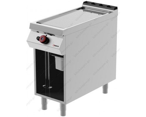 Ραβδωτό Ηλεκτρικό Πλατό Ψησίματος Χρωμίου 40x90 εκ. FTE91ΜD DESCO Ιταλίας