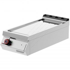 Λείο Ηλεκτρικό Πλατό Ψησίματος Χρωμίου 40x90 εκ FTE91TC DESCO Ιταλίας