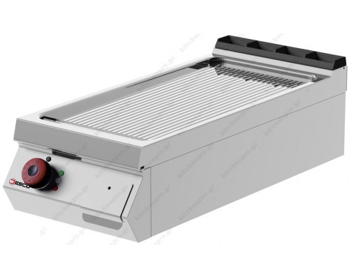 Ραβδωτό Ηλεκτρικό Πλατό Ψησίματος Χρωμίου 40x90 εκ. FTE91TD DESCO Ιταλίας