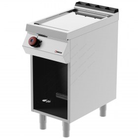 Λείο Πλατό Ψησίματος Χρωμίου Αερίου 40x70 εκ FTG71MC DESCO Ιταλίας