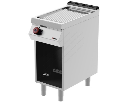 Ραβδωτό Πλατό Ψησίματος Χρωμίου Αερίου 40x70 εκ. FTG71MD DESCO Ιταλίας