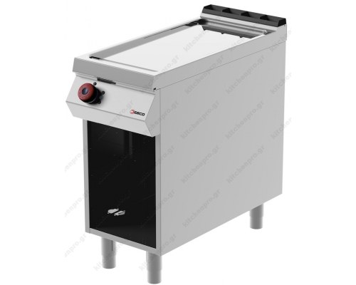 Λείο Πλατό Ψησίματος Χρωμίου Αερίου 40x90 εκ. FTG91MC DESCO Ιταλίας