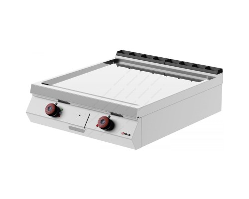 Λείο Πλατό Ψησίματος Χρωμίου Αερίου 80x90 εκ. FTG92TD DESCO Ιταλίας