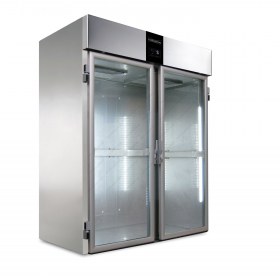 Επαγγελματικό Διπλό Ψυγείο Συντήρηση για Τροχήλατο - Εκδηλώσεων με Γυάλινη Πόρτα ROLL IN-2 GLASS Everlasting Ιταλίας