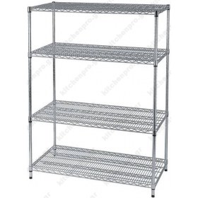 Ραφιέρα Χρωμίου με 4 Ράφια μήκους 91 εκ 1104 RNT Ελλάδος