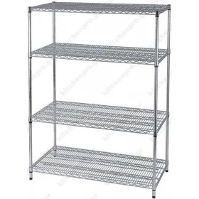 Ραφιέρα Χρωμίου με 4 Ράφια μήκους 152 εκ 1116 RNT Ελλάδος 