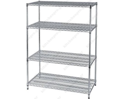 Ραφιέρα Χρωμίου με 4 Ράφια μήκους 152 εκ 1116 RNT Ελλάδος 