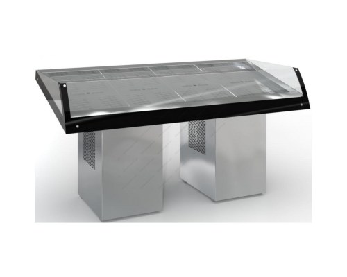 Επαγγελματικό Ψυγείο Ανοικτή Βιτρίνα Προβολής Ψαριών 190x92 εκ. PSAR190Η DOBROS INOX Eλλάδος