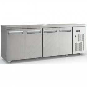 Επαγγελματικό Ψυγείο Πάγκος-Συντήρηση 220 x 70 εκ. με 4 Πόρτες GN 1/1 PSM22070 DOBROS INOX Ελλάδος