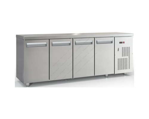Refrigerated Counter - Cooler 220 x 70 cm 4 Doors GN 1/1 PSM22070 DOBROS INOX Greece