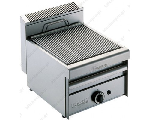 Commercial Gas Single Water Grill 42 x 70 cm GV470 Top GRILLVAPOR ARRIS Italy