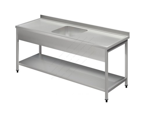 Single Sink Unit 200 cm 1 Bowl on the Left Right or Center