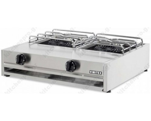 Επιτραπέζια Διπλή Εστία Αερίου 302A VIMITEX Ελλάδoς