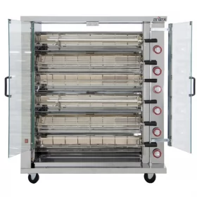 Gas Chicken Rotisserie 6 Spits, 24-36 Chickens 6ASG, ARILEX of Spain