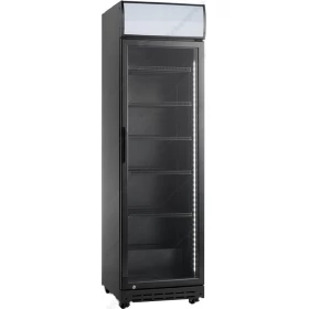 Επαγγελματικό Ψυγείο Βιτρίνα Αναψυκτικών με Μετόπη Μαύρο 57,8 εκ. Πλάτος x 198 εκ. Ύψος SD 420 B