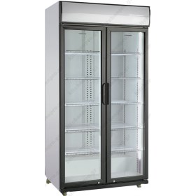 Επαγγελματικό Διπλό Ψυγείο Βιτρίνα Αναψυκτικών με Μετόπη 87 εκ. Πλάτος x 199,6 εκ. Ύψος SD 881 H