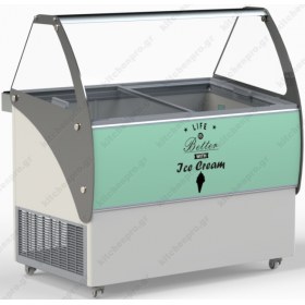 Βιτρίνα Παγωτού για 11 Λεκανάκια CRYSTAL Ελλάδος