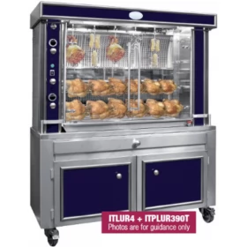 Gas Chicken Rotisserie US LEGENT ROTISSERIE Blue & Stainless Steel ITLU, INOTECH France