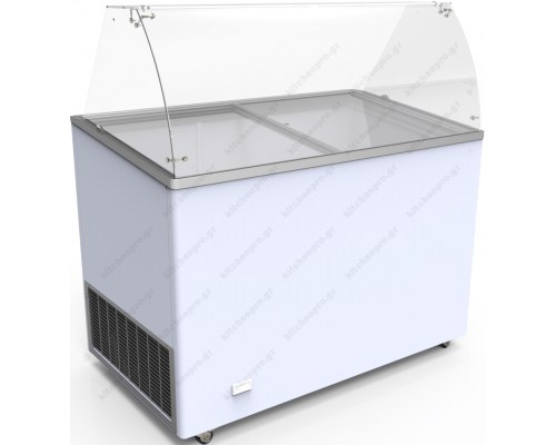 Βιτρίνα Παγωτού για 14 Λεκανάκια 165 εκ. VITRINE 56 CRYSTAL Ελλάδος