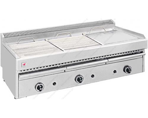 Επαγγελματικό Grill (Γκριλιέρα) Αερίου Τριπλό 113x63 εκ. Τ35 NORTH Ελλάδος