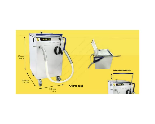 Oil Filtration System for Fryer up to 75 lt VITO XM, VITO Germany