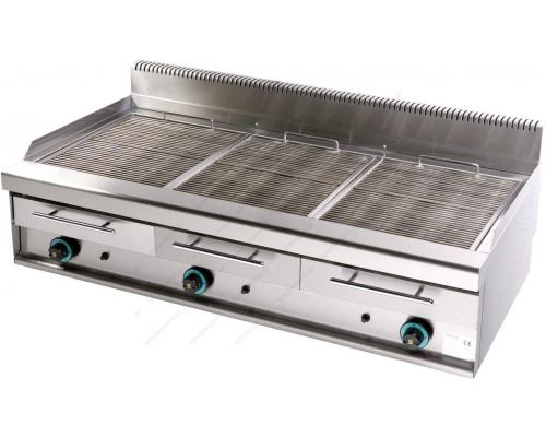 Επαγγελματικό Grill (Γκριλίερα) Αερίου Τριπλό 127 x 65 εκ. WG3 SERGAS