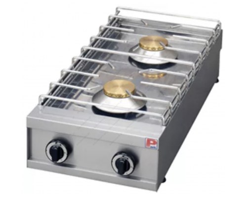 Επιτραπέζια Διπλή Εστία Αερίου 40x70 εκ GL 270 PANARITIS Ελλάδος