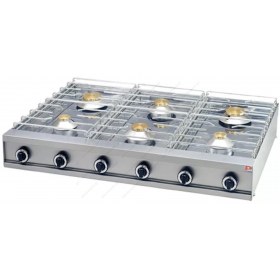 Επιτραπέζια Εστία 6 Εστιών Αερίου 120x85 εκ GL 690 PANARITIS Ελλάδος
