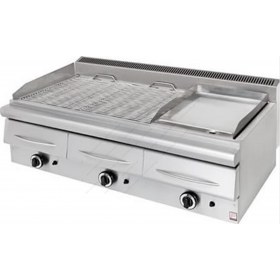 Επαγγελματικό Grill & Πλατώ Αερίου-Νερού Τριπλό 120 x 63 εκ. GPS 360 PANARITIS Ελλάδος