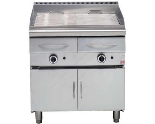 Επαγγελματικό Grill Αερίου-Nερού Διπλό 80 x 70 εκ. GS 270 2000 PANARITIS Eλλάδος
